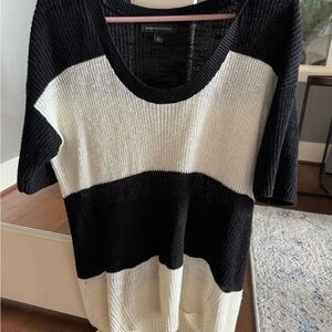 Banana Republic Black and White High Low Sweater